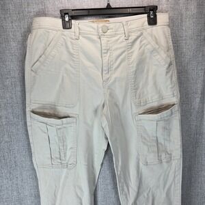 Democracy Womens Tan Khaki Ab Technology Cargo Pants Sz 12 Outdoor Hiking Casual